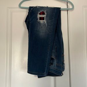 Judy Blue Buffalo Plaid Skinny Jean